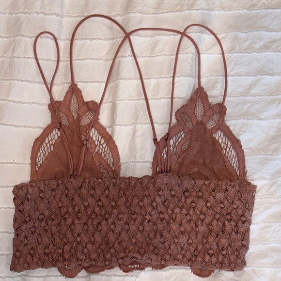 Lace bandeau top mauve - Picture 2 of 2